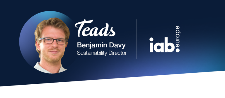 Benjamin Davy, Sustainability Director at Teads, IAB Europe Podscast